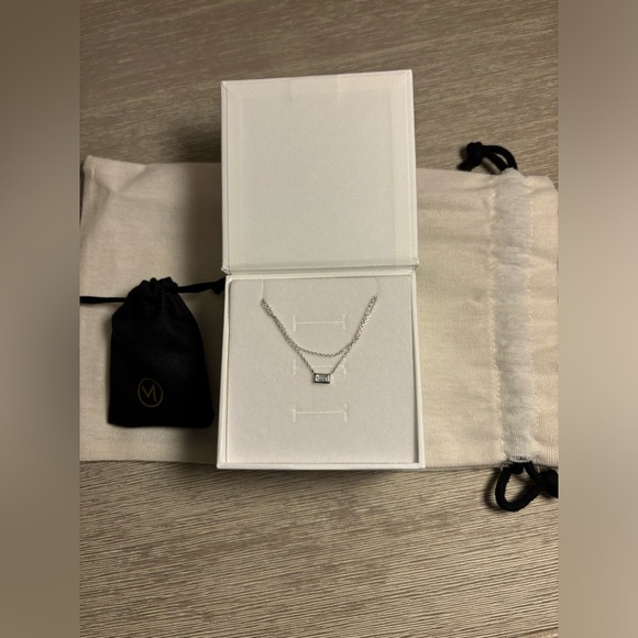 Mejuri Layered Aquamarine Necklace - Sterling Silver - Picture 4 of 10